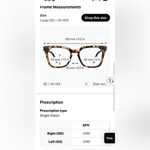 Zenni Square Glasses 4460125 Tortoiseshell -3.00 prescription